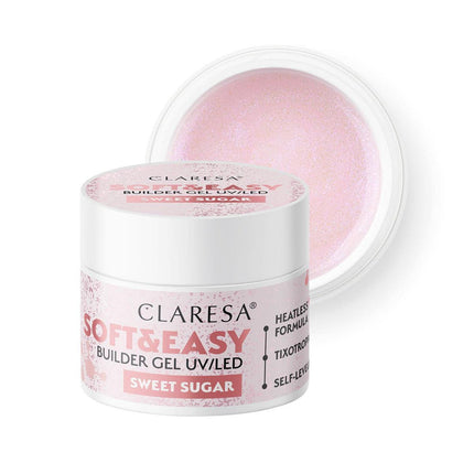 CLARESA nagų gelis Soft&Easy Sweet Sugar, 12g - Beauty Kit