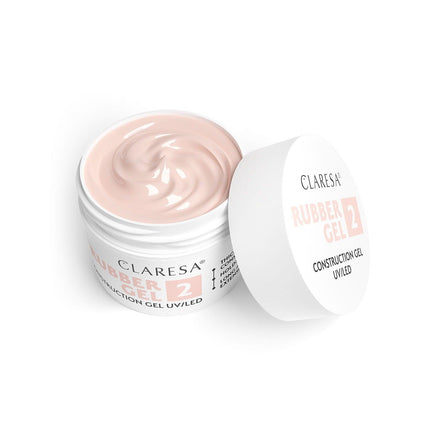 CLARESA statybinis nagų priauginimo gelis RUBBER GEL 2 -12g - Beauty Kit