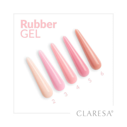 CLARESA statybinis nagų priauginimo gelis RUBBER GEL 2 -12g - Beauty Kit