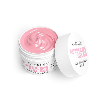 CLARESA statybinis nagų priauginimo gelis RUBBER GEL 4 -12g - Beauty Kit