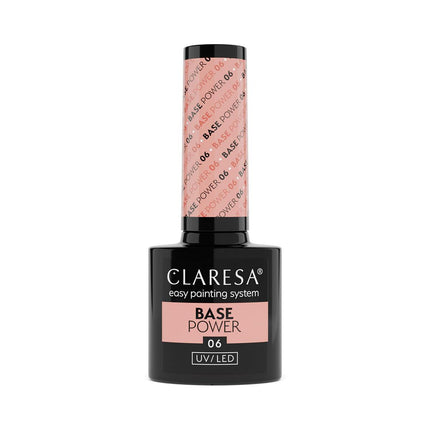 CLARESA nerūgštinė hibridinė gelinio lako bazė Power Base 06, 5g - Beauty Kit