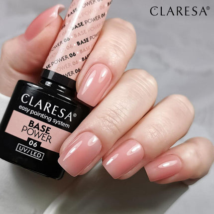 CLARESA nerūgštinė hibridinė gelinio lako bazė Power Base 06, 5g - Beauty Kit