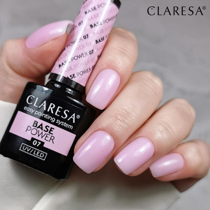 CLARESA nerūgštinė hibridinė gelinio lako bazė Power Base 07, 5g - Beauty Kit