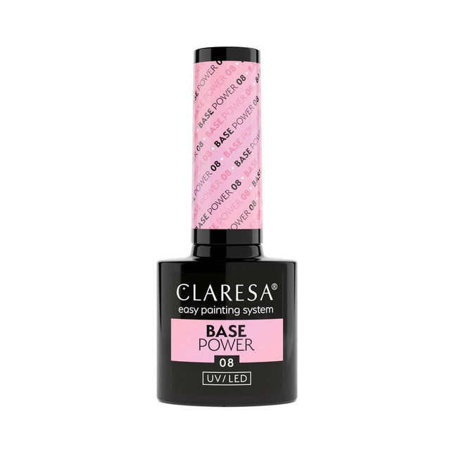 CLARESA nerūgštinė hibridinė gelinio lako bazė Power Base 08, 5g - Beauty Kit