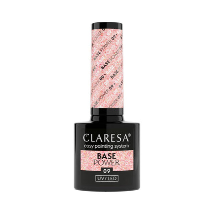 CLARESA nerūgštinė hibridinė gelinio lako bazė Power Base 09, 5g - Beauty Kit