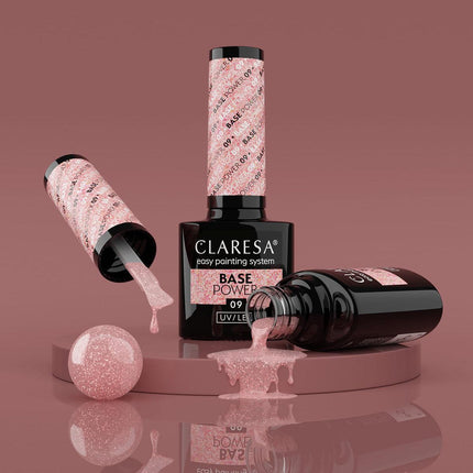 CLARESA nerūgštinė hibridinė gelinio lako bazė Power Base 09, 5g - Beauty Kit