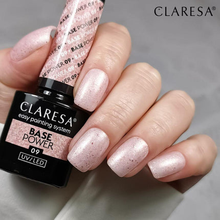 CLARESA nerūgštinė hibridinė gelinio lako bazė Power Base 09, 5g - Beauty Kit