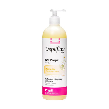 DEPILFLAX 100 gelis prieš epiliacijos procedūrą, 500 ml - Beauty Kit