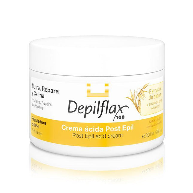 DEPILFLAX 100 kremas su rūgštimi po depiliacijos, 200 ml - Beauty Kit