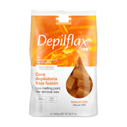 DEPILFLAX kietasis vaškas naudojamas be juostelių depiliacijai NATURAL, 1 kg - Beauty Kit