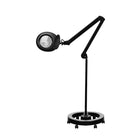 ELEGANTE pastatoma kosmetologinė lempa-lupa 6025 60 SMD LED 5D BLACK, juoda - Beauty Kit