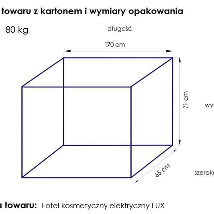 Elektrinis kosmetologininis gultas LUX, juodas - Beauty Kit