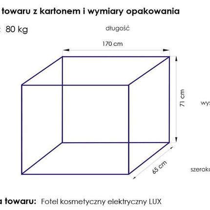 Elektrinė kosmetologinė kėdė LUX, juoda - Beauty Kit