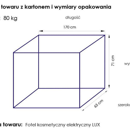 Elektrinė kosmetologinė kėdė LUX WHITE su šildymo funkcija - Beauty Kit