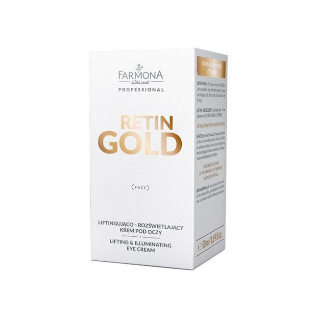 Farmona RETIN GOLD stangrinantis ir šviesinantis paakių kremas, 50ml - Beauty Kit