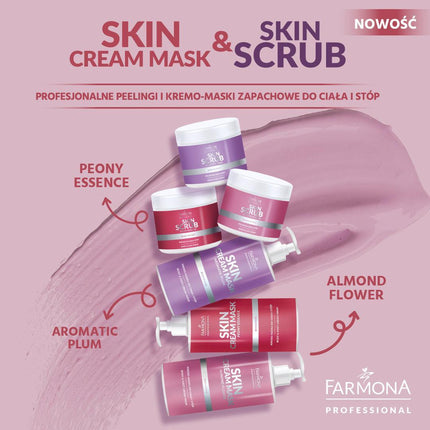 FARMONA Skin Cream Mask aromatinis slyvų kūno ir pėdų kremas, 500 ml - Beauty Kit