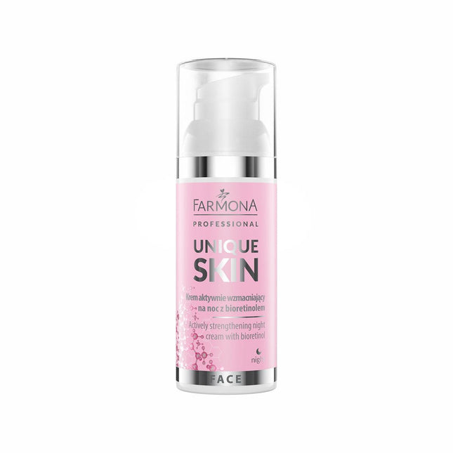 Farmona UNIQUE SKIN odą aktyviai stiprinantis naktinis kremas su bioretinoliu, 50 ml - Beauty Kit