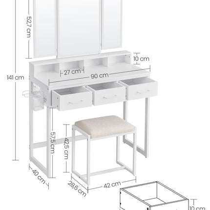 Tualetinis staliukas - RVT004W14 - Beauty Kit