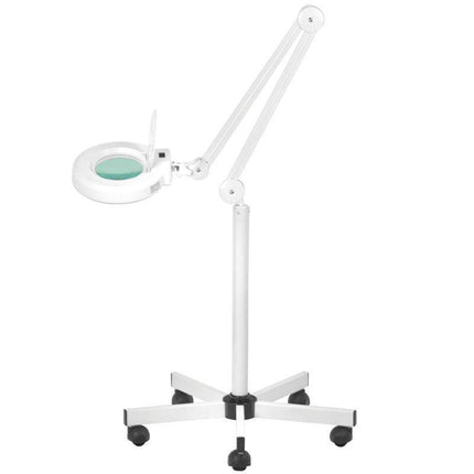 Kosmetologinė pastatoma lempa-lupa S5 LED, balta - Beauty Kit