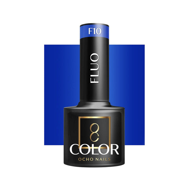 OCHO NAILS Hibridinis nagų lakas FLUO F10, 5g - Beauty Kit