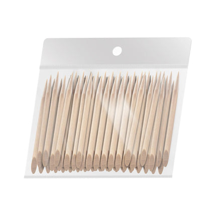 100 vnt. Medinės manikiūrinės odelių lazdelės 6,5 cm OCHO NAILS - Beauty Kit