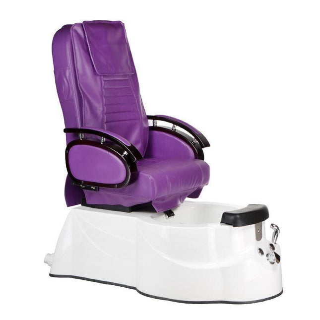 Pedikiūro kėdė su masažo funkcija ir pėdų vonele BR-3820D, violetinė - Beauty Kit