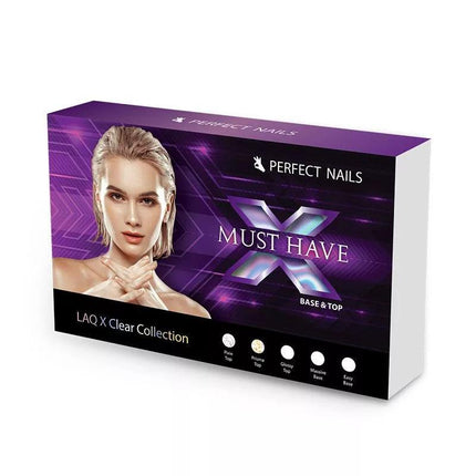 PERFECT NAILS Base & Top LaQ X bazinių ir viršutinių gelių kolekciją MUST HAVE - Beauty Kit