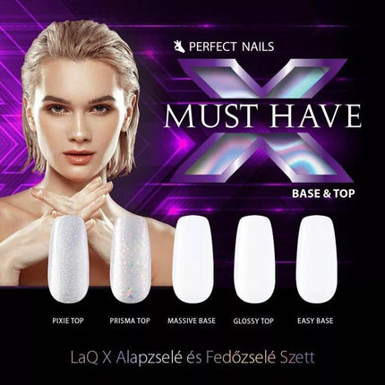 PERFECT NAILS Base & Top LaQ X bazinių ir viršutinių gelių kolekciją MUST HAVE - Beauty Kit