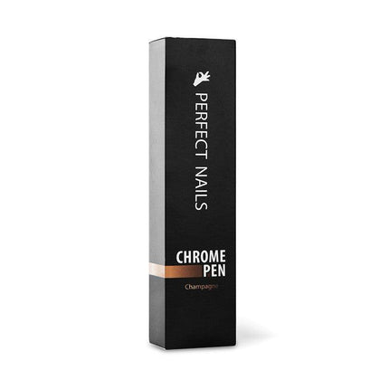 PERFECT NAILS Chrome Pen chromo pudra nagų dekoravimui CHAMPAGNE - Beauty Kit