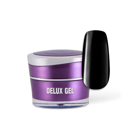 PERFECT NAILS DELUX GEL spalvotas gelis nagų dailei Black #001, 5 g. - Beauty Kit