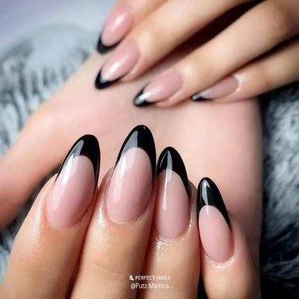 PERFECT NAILS DELUX GEL spalvotas gelis nagų dailei Black #001, 5 g. - Beauty Kit