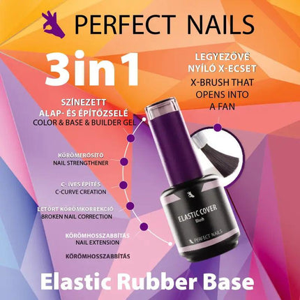 PERFECT NAILS Elastic Cover elastinis dengiamasis gelis NUDE, 8 ml - Beauty Kit