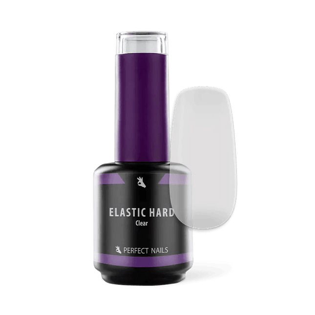 PERFECT NAILS Elastic Hard guminis bazės pagrindas CLEAR, 15 ml. - Beauty Kit