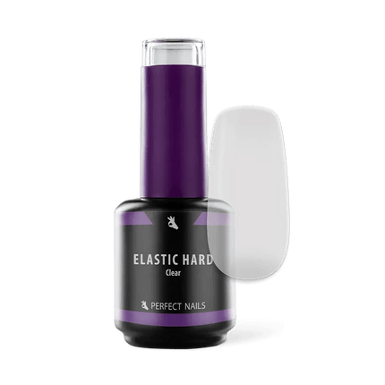 PERFECT NAILS Elastic Hard guminis bazės pagrindas CLEAR, 15 ml. - Beauty Kit