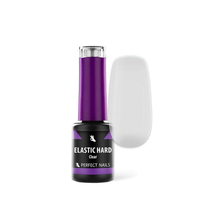 Elastic Hard - Gumos pagrindo gelis - Šepetys dirbtinių nagų formavimo gelis 4 ml - Skaidrus - Beauty Kit