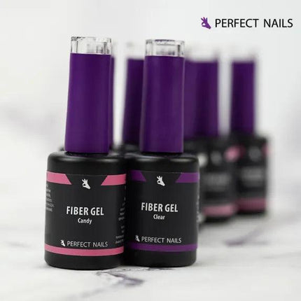 PERFECT NAILS Fiber Gel Vitamin pluoštinė gelio bazė CANDY, 8 ml. - Beauty Kit