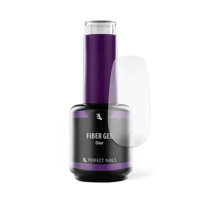 PERFECT NAILS Fiber Gel Vitamin pluoštinė gelio bazė CLEAR, 15 ml. - Beauty Kit