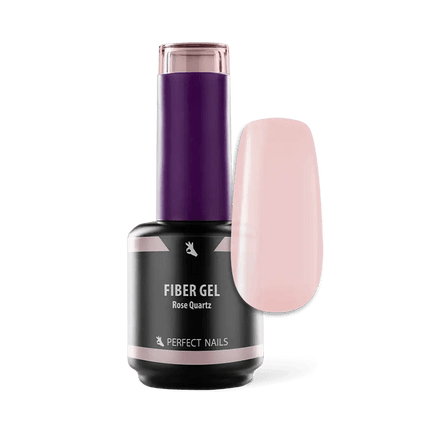 PERFECT NAILS Fiber Gel Vitamin pluoštinė gelio bazė ROSE QUARTZ, 15 ml. - Beauty Kit