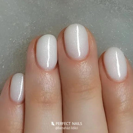 PERFECT NAILS Fiber Gel Vitamin pluoštinė gelio bazė WHITE SHINE, 8 ml. - Beauty Kit