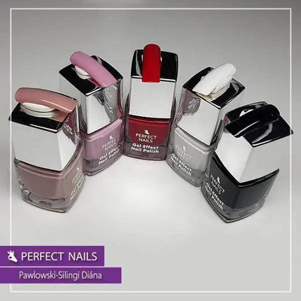 PERFECT NAILS Gel Effect nagų lakas RED 001, 7 ml. - Beauty Kit