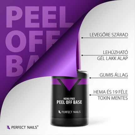 PERFECT NAILS HEMA FREE Peel-off gelinio lako bazė, 4 ml. - Beauty Kit