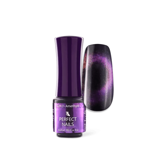 PERFECT NAILS LacGel Cat Eye 9D gelinis lakas Amethyst C017, 4 ml. - Beauty Kit