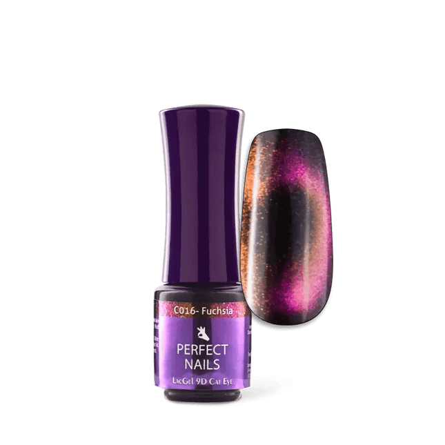 PERFECT NAILS LacGel Cat Eye 9D gelinis lakas Fuchsia C016, 4 ml. - Beauty Kit