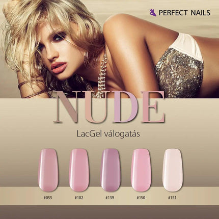 PERFECT NAILS LacGel NUDE gelinių lakų rinkinys - Beauty Kit