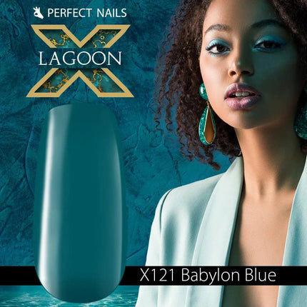 PERFECT NAILS LAQ X gelinis lakas Babylon Blue X121, 4 ml. - Beauty Kit