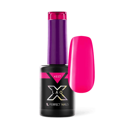 PERFECT NAILS LAQ X gelinis lakas Pink Hibiscus X117, 8 ml. - Beauty Kit