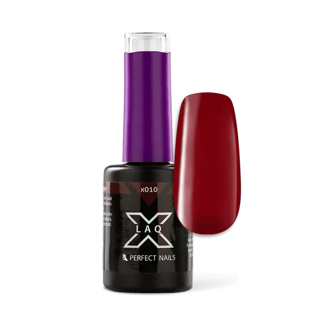 PERFECT NAILS LAQ X gelinis lakas Red Grape X010, 8 ml. - Beauty Kit