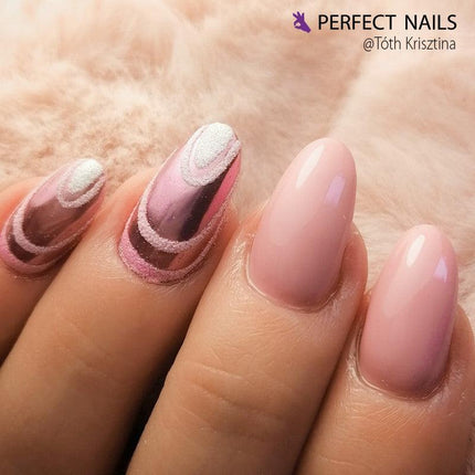 PERFECT NAILS nagų dekoravimo chromo pudra - ROSE GOLD - Beauty Kit