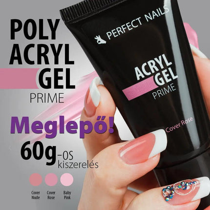 PERFECT NAILS PolyAcryl Gel Prime akrigelis Nude, 60 g. - Beauty Kit