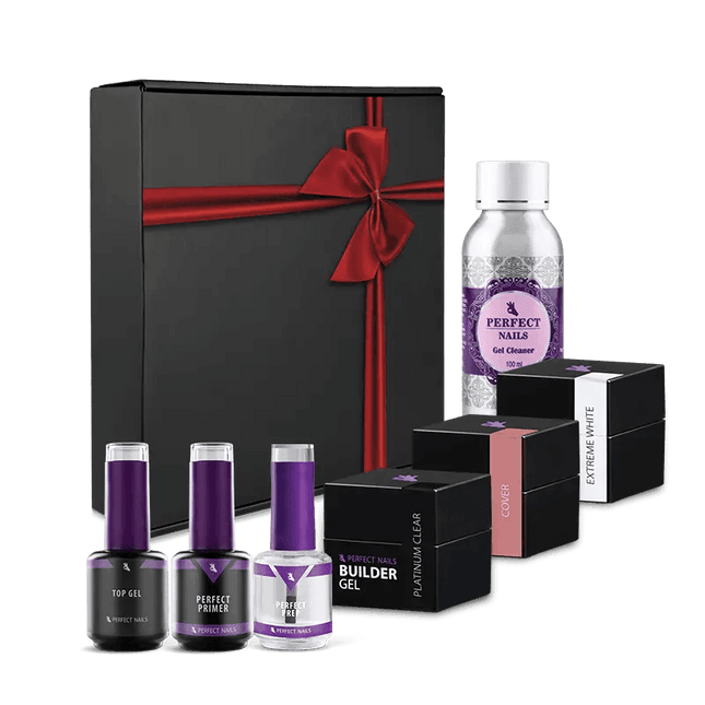 PERFECT NAILS rinkinys - prabangus gelių rinkinys PLATINUM - Beauty Kit